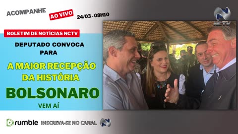 BOLSONARO VEM AÍ: DEPUTADO CONVOCA PARA A "MAIOR RECEPÇÃO DA HISTÓRIA"