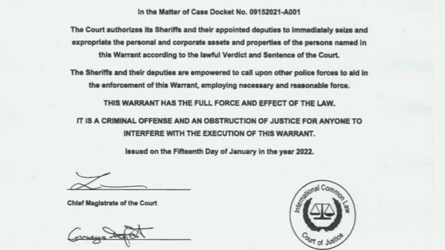 Arrest Warrants Issued with Blanket Orders