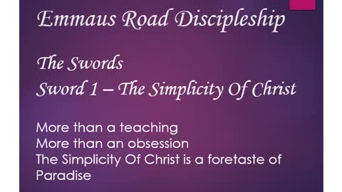 Sword 1 - The Simplicity Of Christ