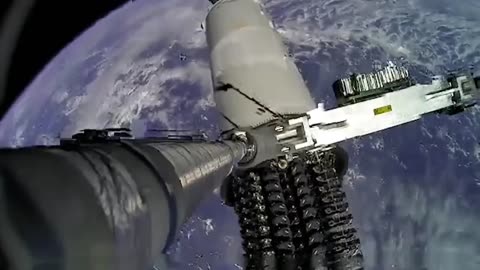 Footage of the Deployment of Coms Satellites