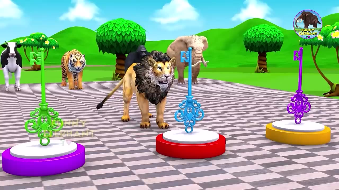 cow Mammoth Elephant Tiger gorilla GuessThe tig ESCAPEer dog Challeng.....