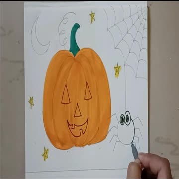 How to Draw Halloween Pumpkin Easy | How to Draw Halloween Pumpkin | Easy Halloween Pumpkin Drawing