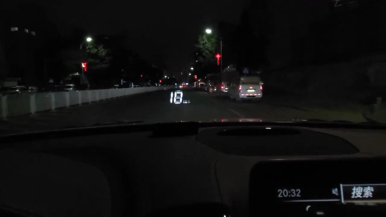 Head-Up Display Driving Computer Speed Projector Overspeed Alarm