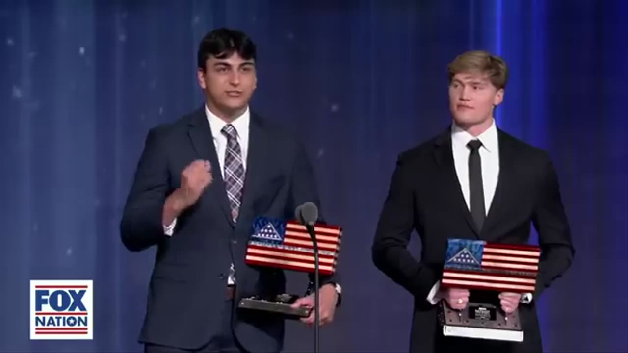 UNC fraternity brothers awarded for defending American flag against mob