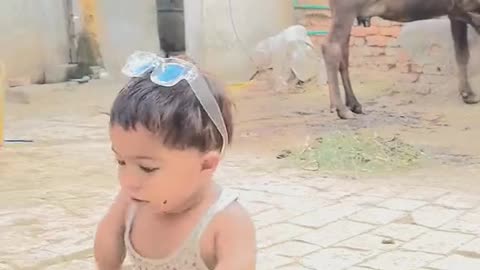 Village cute baby