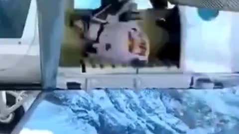 Fred Fugen, an Austrian Red Bul athlete, jumped from a height of 6500 meters