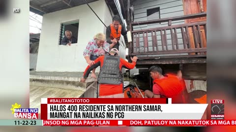 Halos 400 residente sa Northern Samar, maingat na nailikas ng PCG