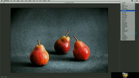 Creating painterly effects using Filter Gallery