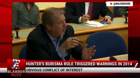 Hunter's Burisma Role Triggered Warnings in 2014