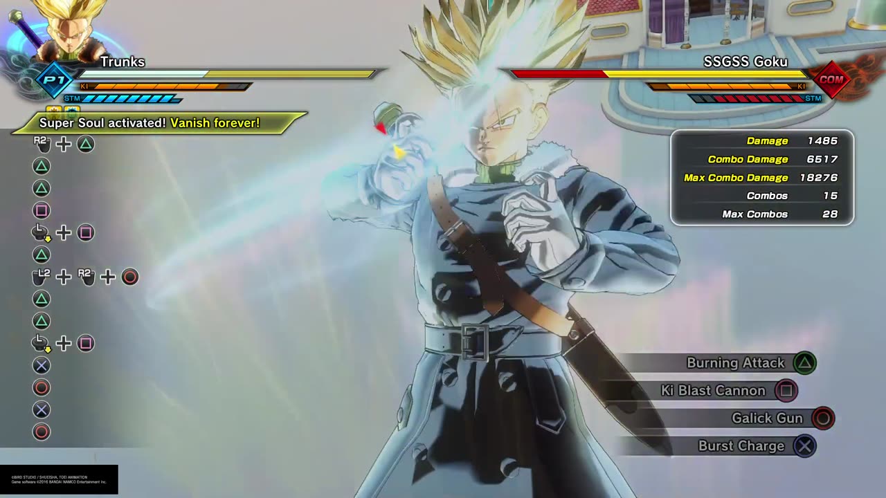 DRAGON BALL XENOVERSE 2 'Change the Future' Tech Combo