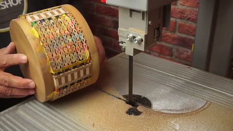 Woodturning - Stack of Pencils9