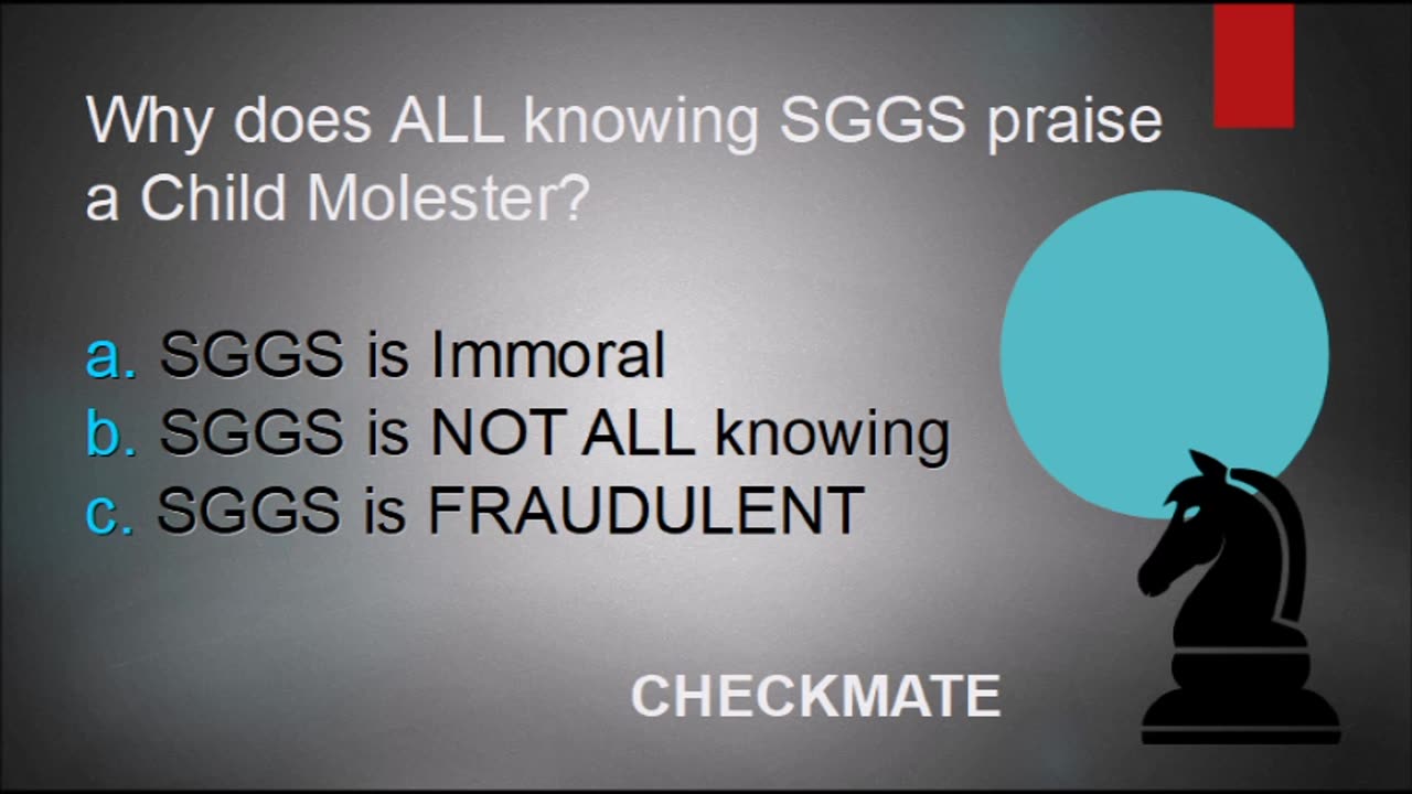 Immoral SGGS praises a Child molester EXPOSED