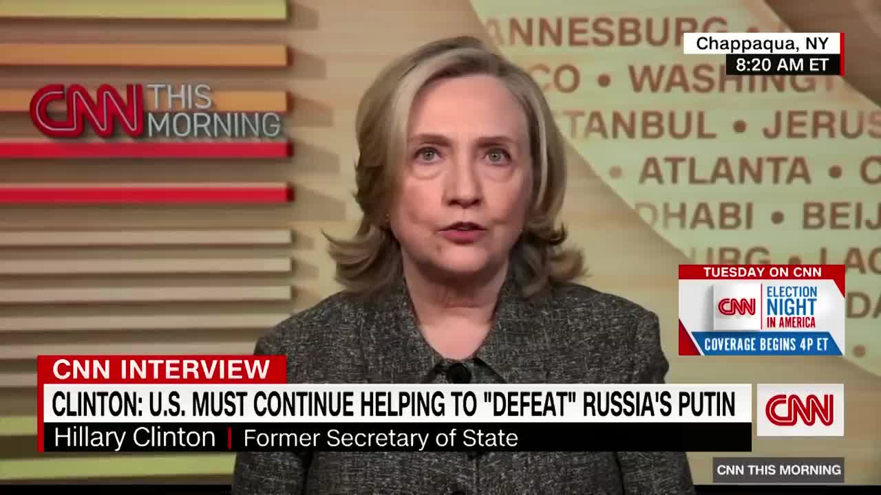 Hear what Hillary Clinton thinks the world should do about Putin