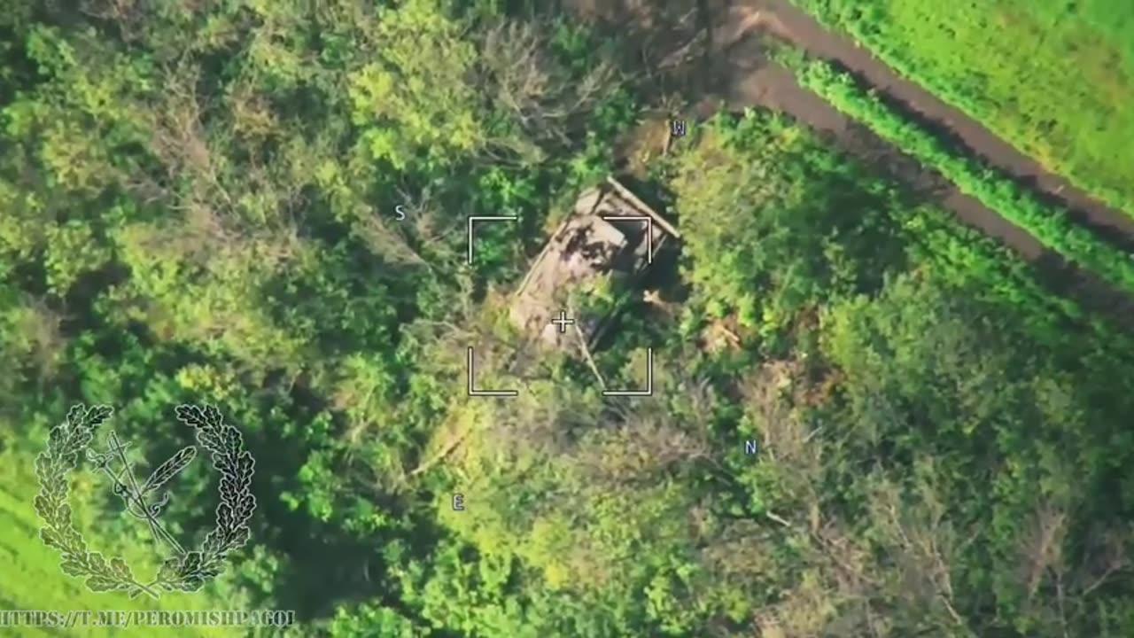 Destruction of an M-55S tank supplied to the Ukronazis from Slovenia by a precision munition.