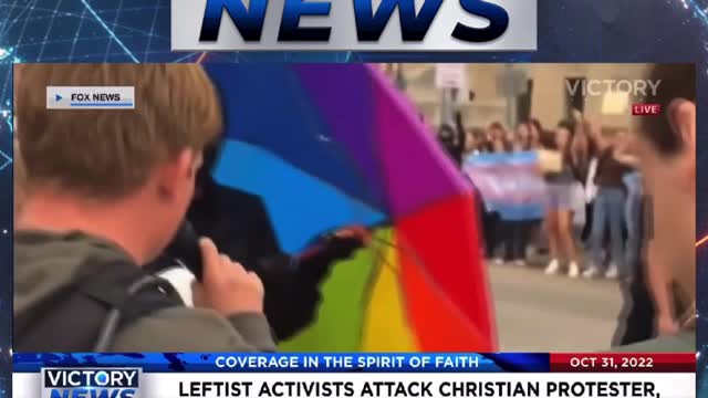 VICTORY News 10/31/22: Leftist Activists Attack Christian Protester, Steal His Bible Then Eat Pages