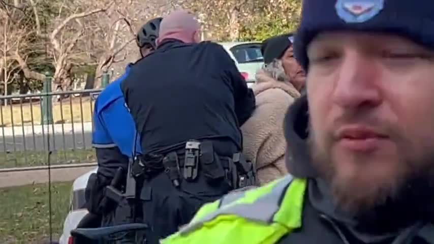 Ashli Babbit's Mom Gets Arrested While Protesting Outside The Capitol Building