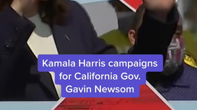 Kamala Harris campaigns for California Gov.Gavin Newsom