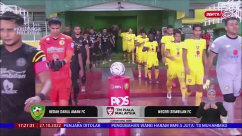 27 OKT 2022 -BERITA WILAYAH-PIALA MALAYSIA 2022-KDA FC TEWAS 1-2 MENENTANG N9 FC