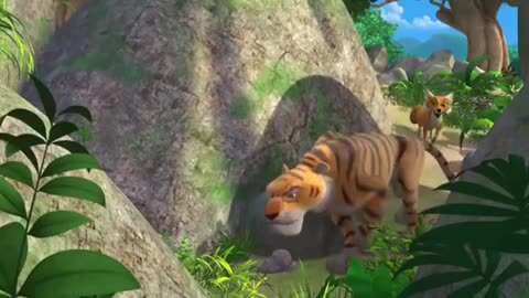 Cartoon jungle