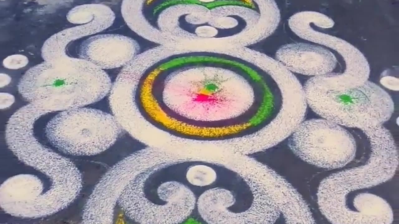 Free Hand Rangoli