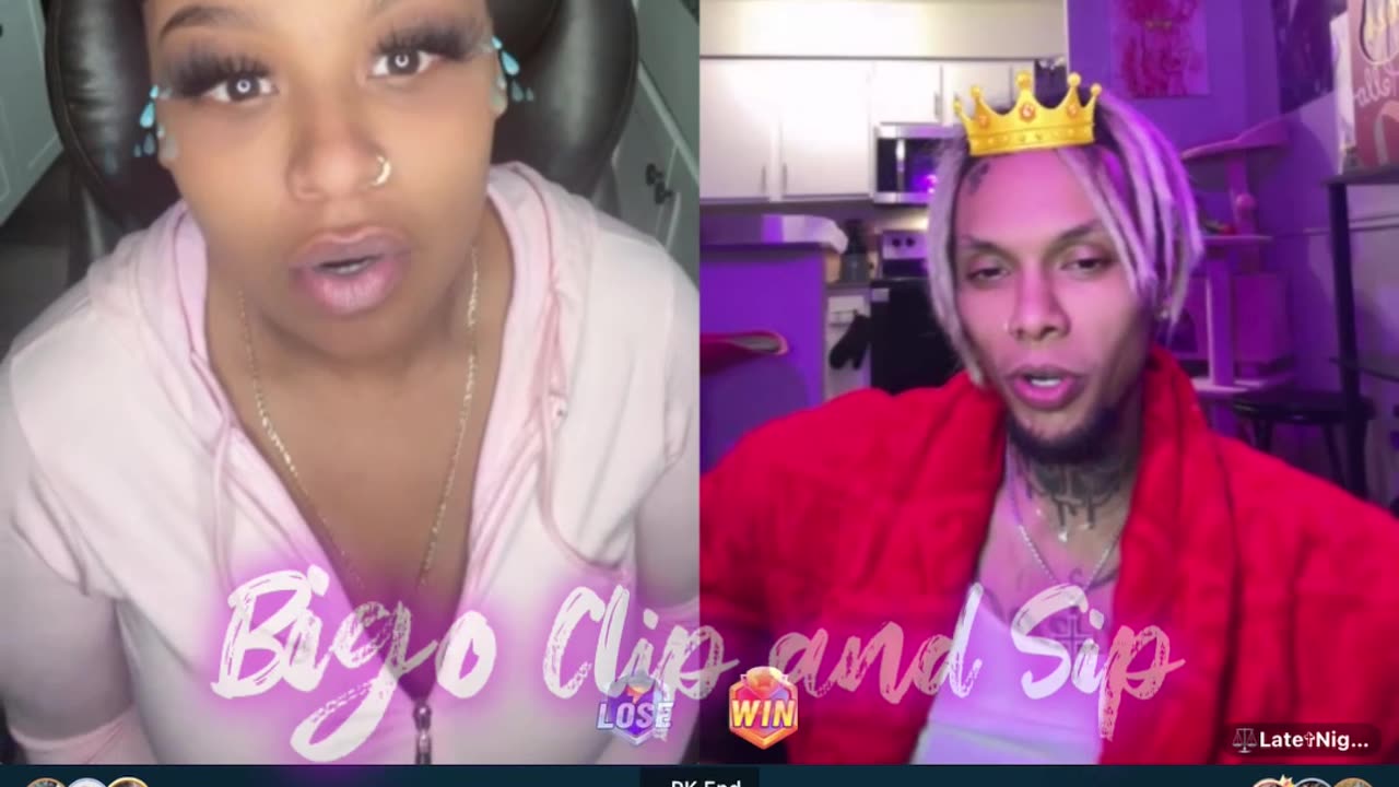 TastyMocha lines Late Night & talk about Royce being his gf 1/29/24 #bigoclipandsip