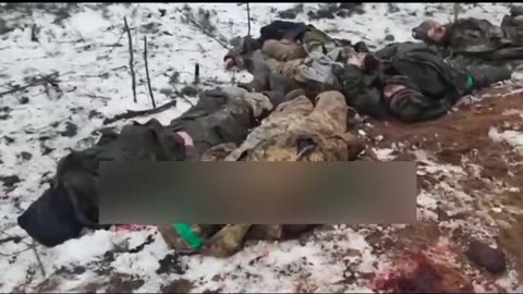 The bodies of soldiers of the National Guard of Ukraine, who were destroyed during the assault