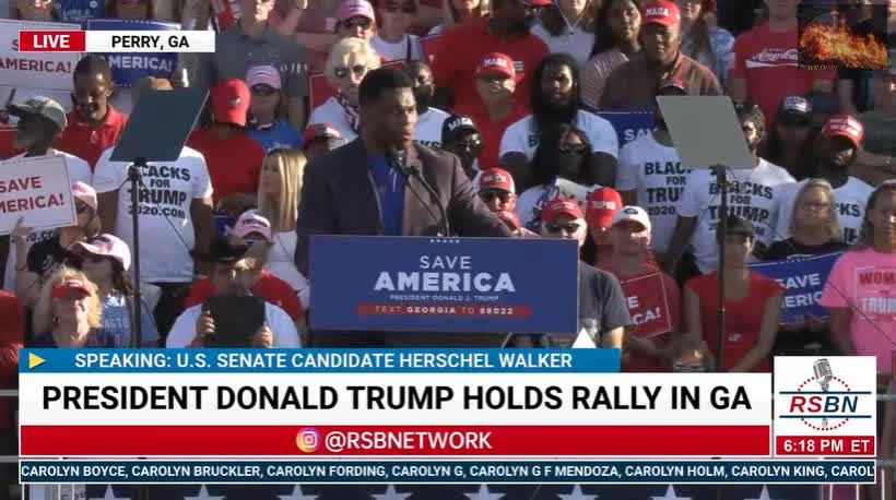 Herschel Walker Trump Speech