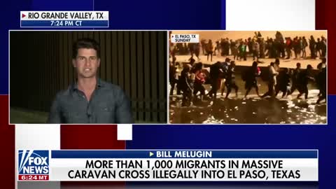 This was the biggest group of migrants Bill Melugin has ever seen