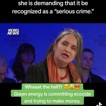 WEF Speaker Says Farming And Fishing Is Ecocide And Wants It To Be A Crime