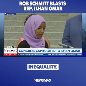 Rep Omars goal is to dismantle our entire way of life thats not punditry - Rob Schmitt