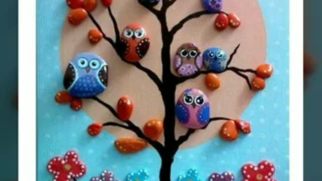 pebble ⛵ sea art/artistic stone craft