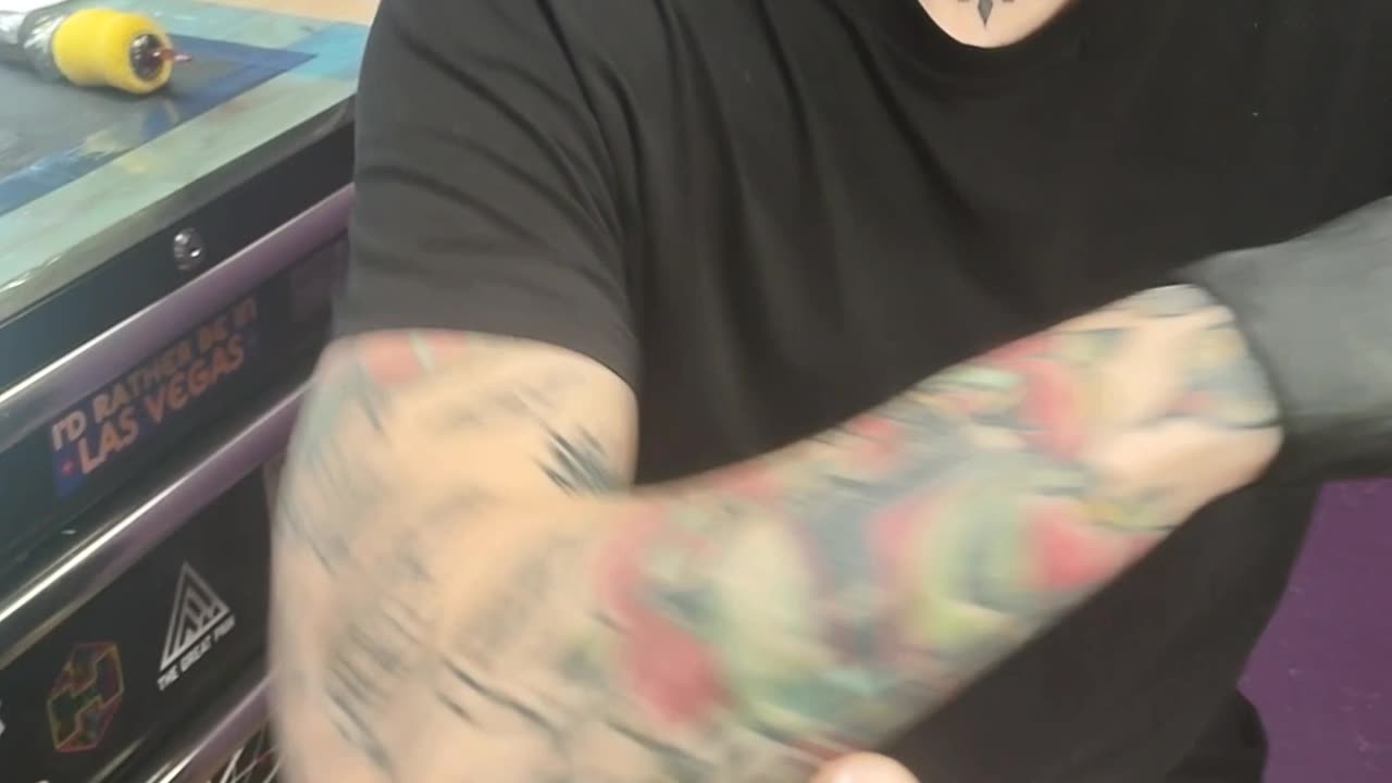 Double J gets a tattoo