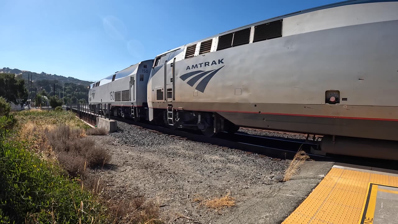 Amtrak Train #5 California Zephyr in Martinez Ca 8/28/23