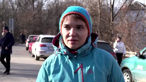 'We are really scared': Ukrainians flee war at home