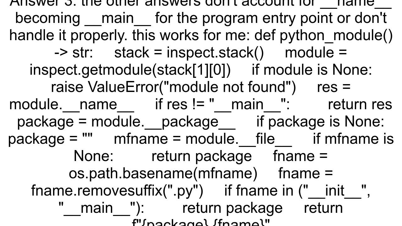 Get full package module name