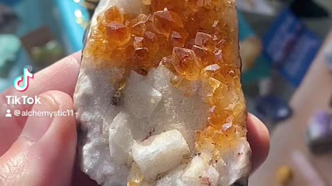 Citrine cluster, unusual