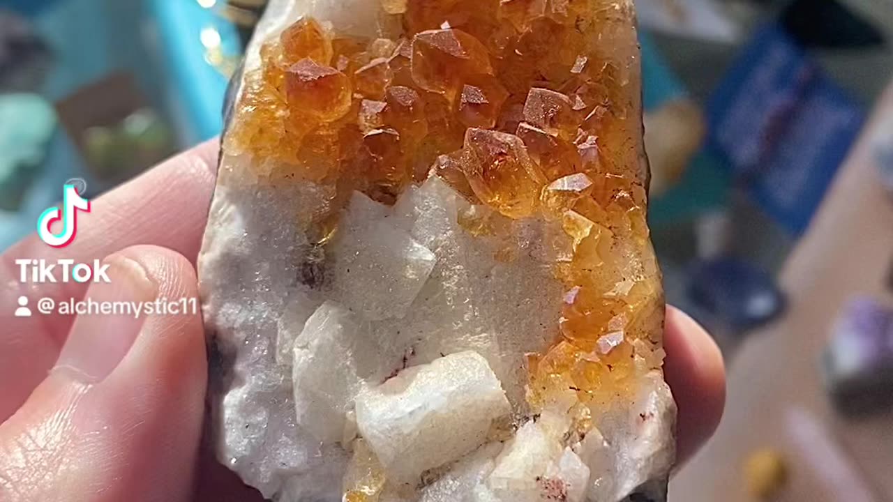 Citrine cluster, unusual