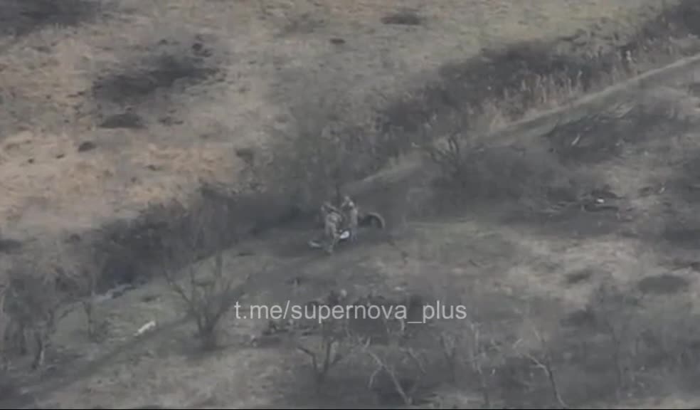 Ukrainian Artillery Lands a Near-Direct Hit