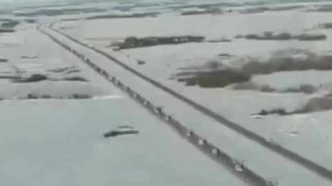 AWESOME View Of The Freedom Trucker Convoy From The Air