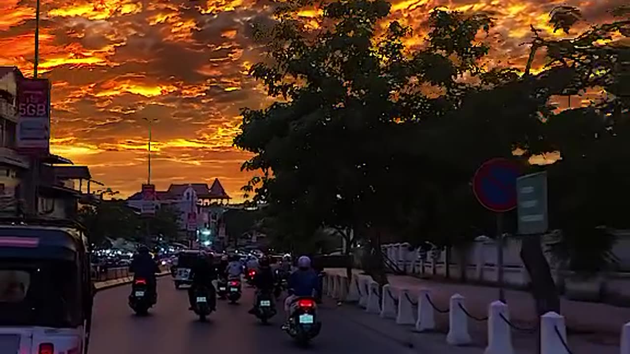 Very beautiful sunset 🌇 neture video