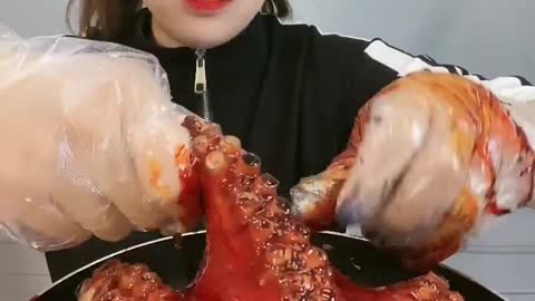 ASMR eating Spicy Seafood 🔥🔥🔥