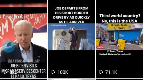 El Paso, Texas USA. 2023 Biden Country
