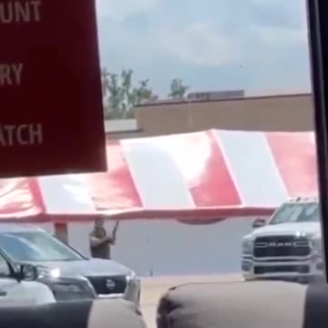 New Footage shows the shooting suspect in the parking lot of the Mad Butcher