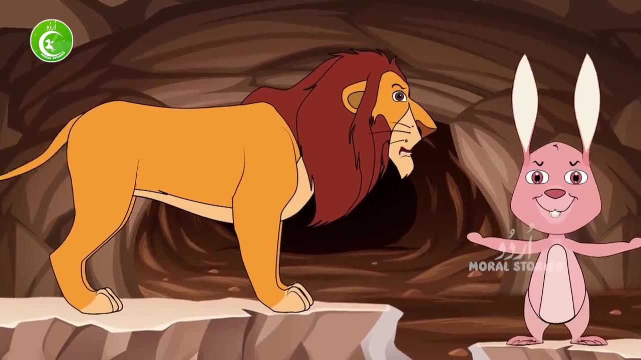 Animated story moral of story|خرگوش اور شئر|
