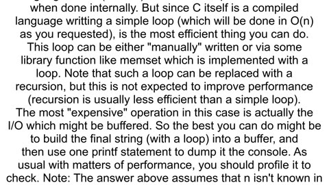 Can I print 39139 n times without using a loop in C programming