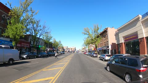 Driving Around Thru 04-30-2022 Front 4K NYC New York Jamaica Ave from beginning to end (8)