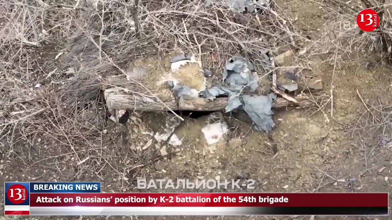 Ukrainian fighters enter the trench where 25 Russians were hiding - They engaged in close combat