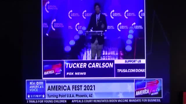 Tucker Carlson at America Fest 2021