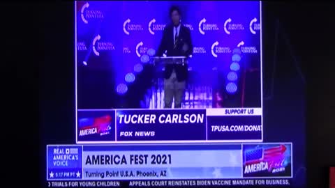 Tucker Carlson at America Fest 2021