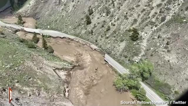 Hazardous Situation Major Flooding Wipes Out Roads in Yellowstone